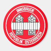 Innsbruck Round Emblem Magneet (Voorkant)