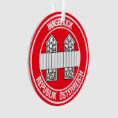 Innsbruck Round Emblem Ornament (voorkant)