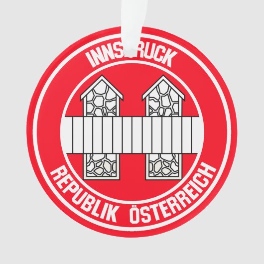 Innsbruck Round Emblem Ornament (voorkant)