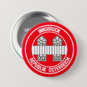 Innsbruck Round Emblem Ronde Button 7,6 Cm (Voorkant /achterkant)
