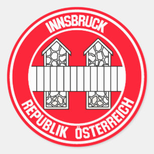 Innsbruck Round Emblem Ronde Sticker