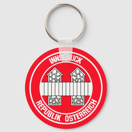 Innsbruck Round Emblem Sleutelhanger (Voorkant)