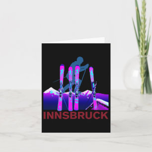 Innsbruck Skiën en snowboarden Retro jaren 90 Inns Kaart
