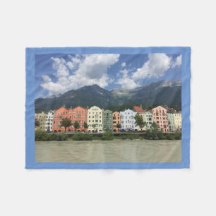 Innsbruck, stad in de Alpen Fleece Deken
