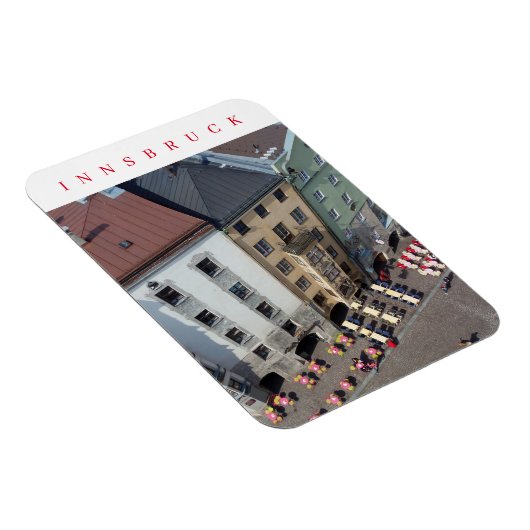 Innsbruck stadscentrum uitzicht van City Tower mag Magneet (Rechterzijde)