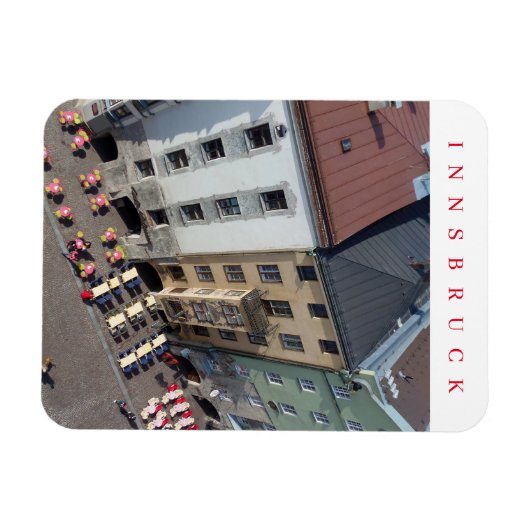 Innsbruck stadscentrum uitzicht van City Tower mag Magneet (Horizontaal)