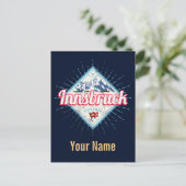 Innsbruck Tyrol Austria Retro Alps Feestdagenkaart (Staand voorkant)