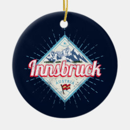 Innsbruck Tyrol Austria Retro Alps  Keramisch Ornament