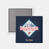 Innsbruck Tyrol Austria Retro Alps  Magneet (Voorkant / Achterkant)