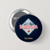 Innsbruck Tyrol Austria Retro Alps  Ronde Button 5,7 Cm (Voorkant /achterkant)