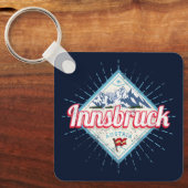 Innsbruck Tyrol Austria Retro Alps  Sleutelhanger (Voorkant)