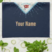 Innsbruck Tyrol Austria Retro Alps  Theedoek (Gevouwen)