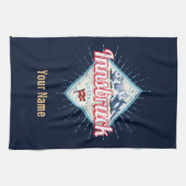 Innsbruck Tyrol Austria Retro Alps  Theedoek (Horizontaal)