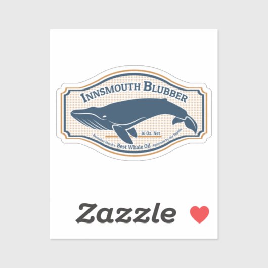 Innsmouth Blubber Whale Oil Sticker (Vel)