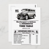 Innsmouth Bus Schedule Joe Sargent Briefkaart (Voorkant / Achterkant)
