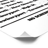 Innsmouth Bus Schedule Joe Sargent Perfect Poster (Hoek)