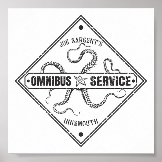Innsmouth Bus Service Joe Sargent Poster (Voorkant)