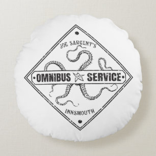 Innsmouth Bus Service Joe Sargent Rond Kussen