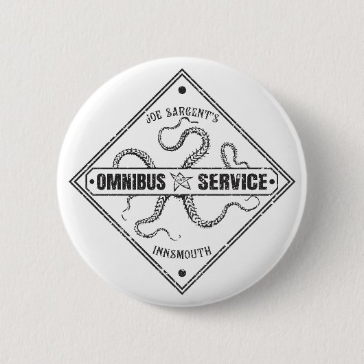 Innsmouth Bus Service Joe Sargent Ronde Button 5,7 Cm (Voorkant)