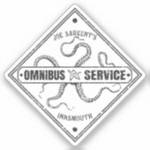 Innsmouth Bus Service Joe Sargent Sticker (Voorkant)