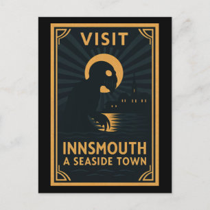 Innsmouth by Moonlight - Een Art Deco-reis naar de Feestdagenkaart
