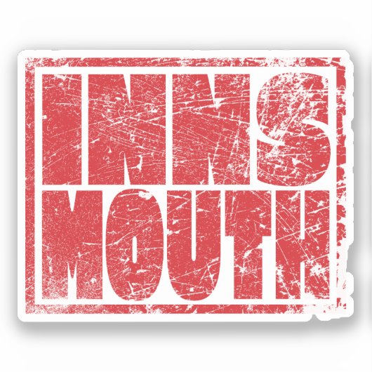 Innsmouth Lettering Lovecraft Sticker (Voorkant)