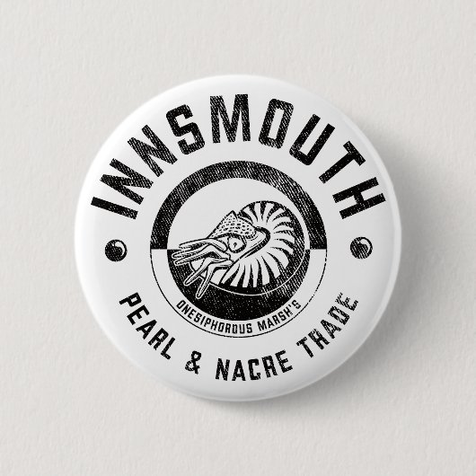 Innsmouth Marsh's Pearl Trade Lovecraft Ronde Button 5,7 Cm (Voorkant)