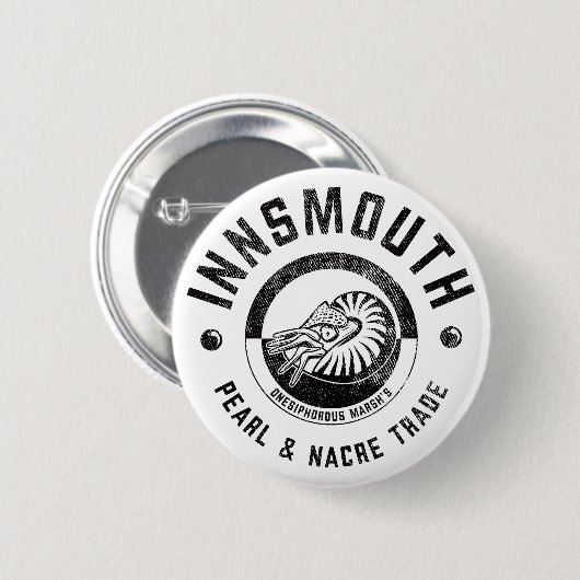 Innsmouth Marsh's Pearl Trade Lovecraft Ronde Button 5,7 Cm (Voorkant /achterkant)