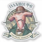 Innsmouth Nautical Parlor Hammerhead Gentleman Sticker (Voorkant)