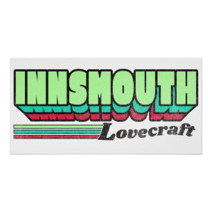 Innsmouth Retro Label Lovecraft Perfect Poster