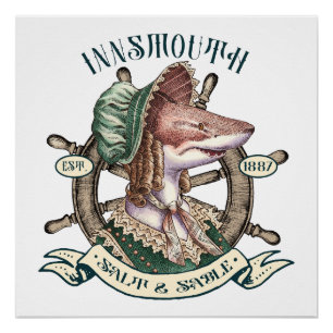 Innsmouth Salt & Sable - Shark Lady Perfect Poster