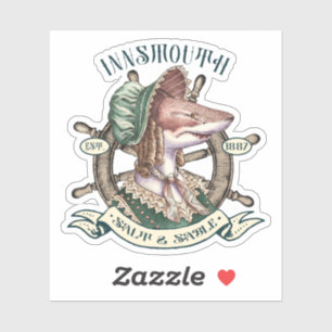 Innsmouth Salt & Sable - Shark Lady Sticker