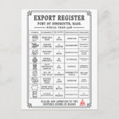 Innsmouth Shipping Manifest  diep Zee Feestdagenkaart (Voorkant)