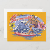 Innsmouth Surfing Lovecraft Briefkaart (Voorkant / Achterkant)