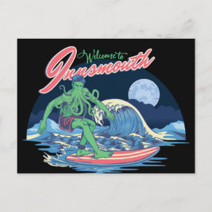 Innsmouth Surfing Lovecraft Feestdagenkaart