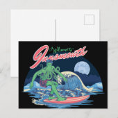 Innsmouth Surfing Lovecraft Feestdagenkaart (Voorkant / Achterkant)