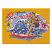 Innsmouth Surfing Lovecraft Perfect Poster (Voorkant)