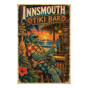 Innsmouth Tiki Bar – Vreemde Dranken Perfect Poster