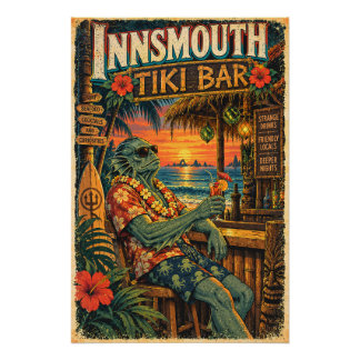 Innsmouth Tiki Bar – Vreemde Dranken Perfect Poster