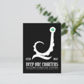 Innsmouth Vist Tours Cthulhu Lovecraft Briefkaart (Staand voorkant)