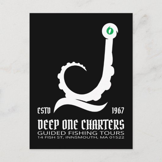 Innsmouth Vist Tours Cthulhu Lovecraft Briefkaart (Voorkant)