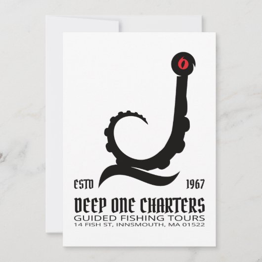 Innsmouth Vist Tours Cthulhu Lovecraft Kaart (Voorkant)