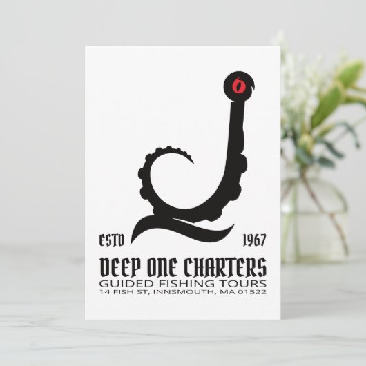 Innsmouth Vist Tours Cthulhu Lovecraft Kaart (Staand voorkant)