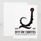 Innsmouth Vist Tours Cthulhu Lovecraft Kaart (Voorkant / Achterkant)