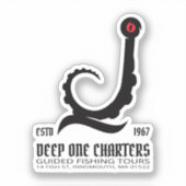 Innsmouth Vist Tours Cthulhu Lovecraft Sticker (Voorkant)