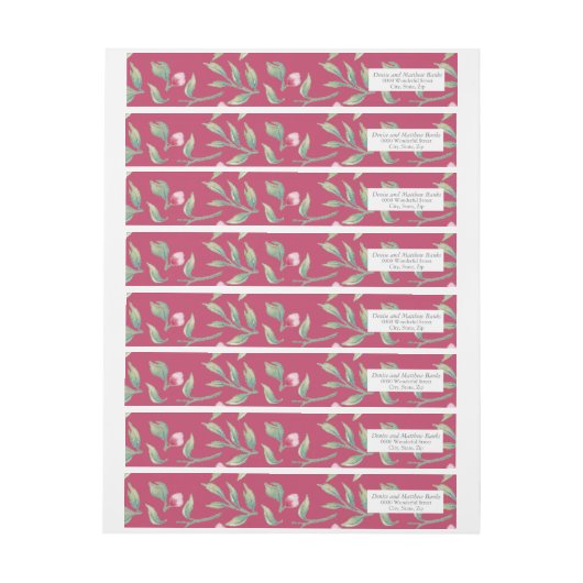 Innuendo Roze adreslabel (Vel)