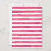 Innuendo Roze Aquarel Strepen & Gouden Letters Kaart (Achterkant)