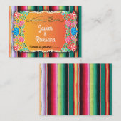 Inontvangstneming Nuestra Boda Visitekaartje (Voorkant / Achterkant)