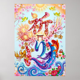 Inori: Elegant Calligraphy Art260010116 Poster