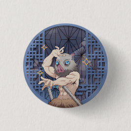 Inosuke Hashibira Ronde Button 3,2 Cm